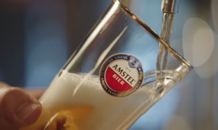 amstel bierglas